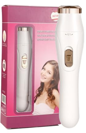 Tondeuse pour le corps - Rasoir pour la zone du bikini et les parties intimes - Rasoir étanche et rechargeable avec tête interchangeable pour les parties intimes, aisselles, jambes, bras et visage