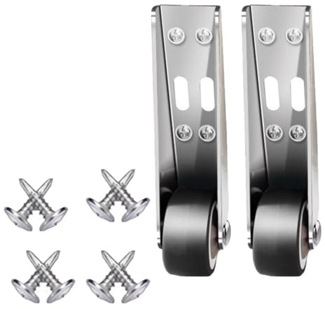 2pcs Heavy Duty Design Support Wheels, Door Support Wheel For Anti Sag Low | Quiet ABS+metal Roller Support Wheel For Door Sagging Repair And Workbench Garage Table Sofa Fence Garden Patio