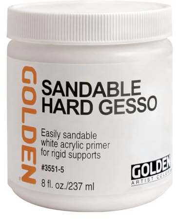 Golden Acrylic Sandable Hard Gesso 8 Oz