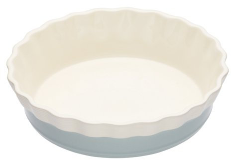 KitchenCraft Classic Collection 20cm Round Ceramic Pie Dish, White