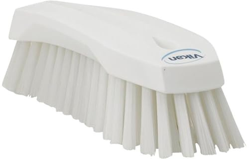 Vikan 38905 Hard Hand Brush, White, Large, 200mm Length, 70mm Width, 60mm Height