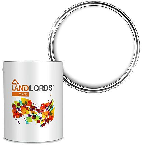 Landlords Anti Damp, Anti Mould and Condensation -Shinning White Matt Finish - 5 Litre - Prevent & Control Damp On Internal Walls & Ceilings - Easy To Apply
