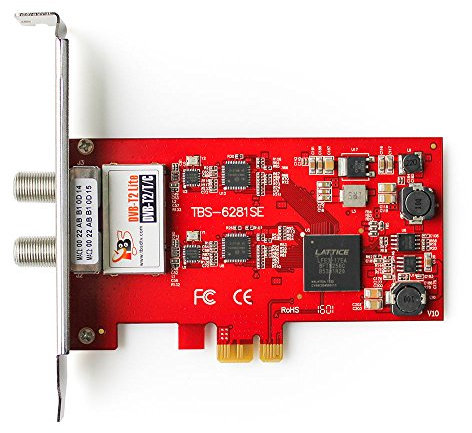 TBS 6281-SE Dual Terrestrial HD Low-profile PCIe TV Tuner Card (DVB-T2)