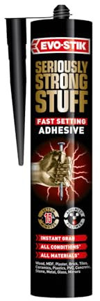 EVO-STIK Seriously Strong Stuff Fast Setting Adhesive, Sets in 15 Minutes, Colour: White, 290ml