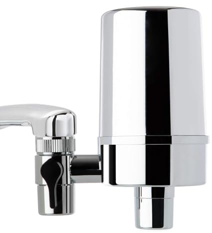 iSpring DF2-CHR Wasserhahn Wasserfilter, für Küche, Bad, oder RV Waschbecken, 500 Gallonen lange Lebensdauer