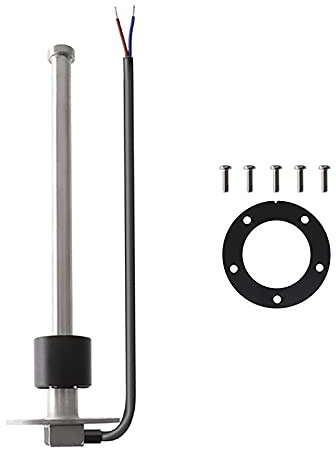 KAOLALI Bränsle gassändare rostfritt stål bränsle sändningsenhet 500 mm marin båt vattennivå mätare sensor 5 hål passar bränsle vattenmätare 0 ~ 190 ohm