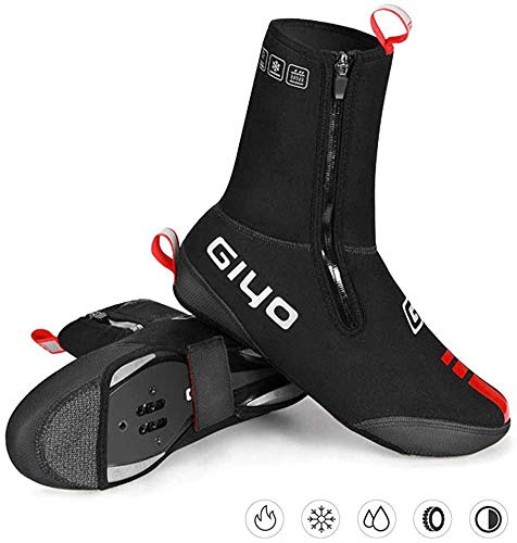BNVB GIYO Cycling Shoes Covers, S-XXXL Neoprene Waterproof and WinterProof Bike Cycling Overshoes for Men Women Road Mountain Bike Booties…