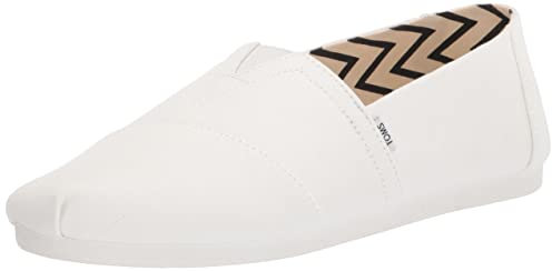 TOMS Alpargata Cotton Canvas Mens White Espadrilles-UK 12 / EU 46