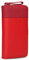 Zwei Damen Geldbörse Eva EV2 langes Portemonnaie 15 Kartenfächer, Sichtfach, 2 Scheinfächer, Geldbeutel mit Münzfach & umlaufenden Reißverschluss, weiches Kunstleder in Bicolor (Cherry)