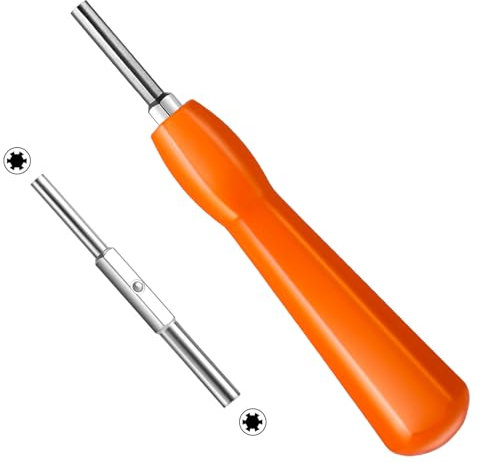 Gamebit-Schraubendreher 4.5mm & 3.8mm,Doppelendig Gamebit Schraubendreher Set,Sicherheits-Schraubendreher für Reparatur SNES, NES, N64,GameBoy,Magnetischer Schraubendreher(Orange)