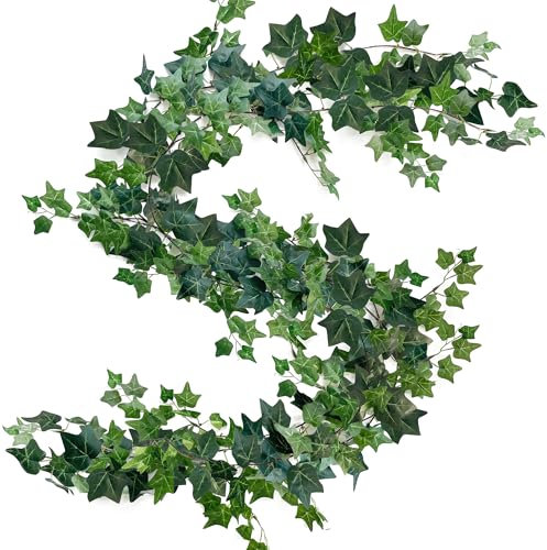 TINA 3 Pièces Lierres Artificielles Guirlande Faux Lierre Feuillage Artificiel Plantes Grimpantes Artificielles Interieur Extérieur Vigne Faux Décoration pour Chambre Jardin Bureau Fête Mariage