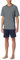Schiesser Herren Schlafanzug kurz Rundhals - Nightwear Set, Nachtblau_182195, 60