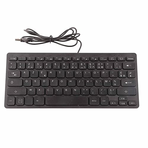 BONKZEBU Clavier TV Tactile USB Filaire avec Un Total de 78 Touches Françaises Claires et Faciles à Lire - Confortable au Toucher
