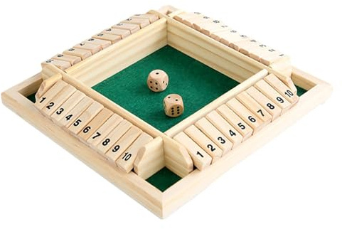 Shut The Box Dice Game - Boxed Dice Game, Wooden Math Games | Brädspel Math Brädspel, Boxed Dice Game Strategispel, Boxed Dice Game