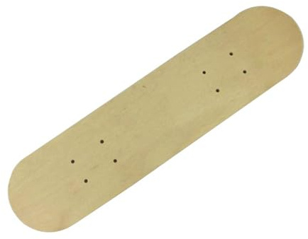 Qianly Terrasse de Skateboard en Érable, Deck de Skateboard en Bois, Planche Vierge pour Décoration et Utilisation Quotidienne, Idéal Débutants et Projets Créatifs, 43cmx13cm