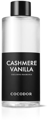 COCODOR Reed Diffuser Oil Refill/Cashmere Vanilla /200ml / 1 Pack/Aromatherapy, Home Fragrance, Scented Oils, Oils for Reed Diffuser, Bathroom Home Décor