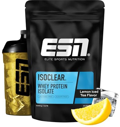 ESN ISOCLEAR Whey Isolate, Tè freddo al limone, 1000 g