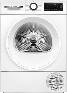 Bosch WQG24502FR, Série 6, Sèche linge, Pompe à chaleur, 8 kg, Blanc