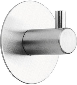 Tiger Gancho Rhino para Ropa y Toallas, Fijación Adhesiva, 2 x 4 x 4 cm, Acero Inoxidable, Cromo