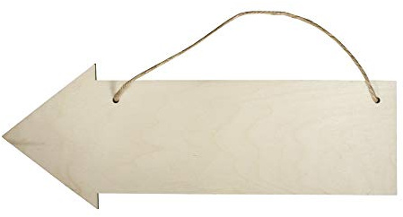 Rayher 62848505 Panneau en bois Flèche, FSC100%