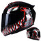 BaoFuStore Motorrad Integralhelm,Motorrad Moped Street Bike Racing Casco Moto Helm Mit Extra Getöntem Visier DOT & ECE 22.05 Zugelassene Herren Und Damen Motorradhelme,Venom red,L