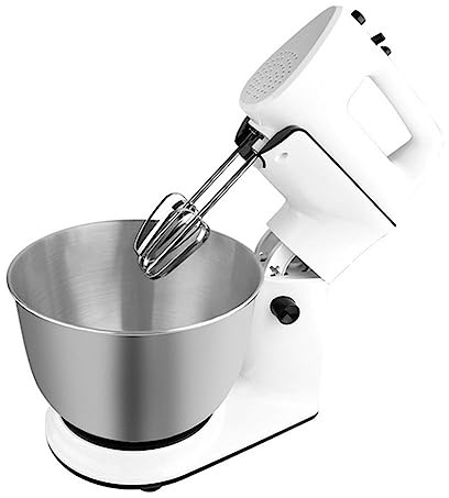 Batidora Amasadora Repostería Mezclador De Mano Y De Pie 2 En 1 Turbo De 5 Velocidades Con Tazón De 4 Litros, 2 Batidores, 2 Ganchos Para Masa Para Hornear Pasteles De Cocina, Masa, Pan, Postres ( Col
