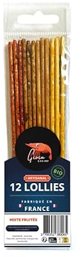 Lot de 12 Lollies Mixtes Fruités pour crevettes d'aquarium/Alimentation pour crevette d'aquarium
