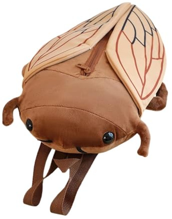 APLVFFZH Joli Sac à Dos en Peluche avec Animal Réaliste pour Enfants et Adultes, Brun