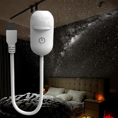 Proiettore Galaxy, Proiettore Cielo Stellato e Luce Notturna 2 in 1, Lampada Galattica a LED orientabile a 360°, Illuminazione d'atmosfera USB Via Lattea per decorare il soffitto (12Pcs)