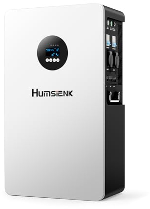HumsiENK Sistema Solare All-in-One 6-in-1 5kW – Batteria LiFePO4 5.12kWh, Ingresso PV 9000W, MPPT 99.5%, UPS <20ms, BMS 200A con Bilanciamento Attivo 3A per Backup Domestico e Off-Grid