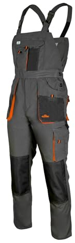 Latzhose Arbeitshose graphit 270g/m2 CLASSIC Handwerker KFZ Gärtner Mechaniker, Grau, 46