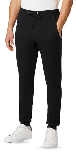 FM London Slim Fit Pantalones Deportivos para Hombre, Negro, XL