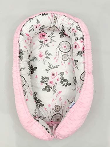 KOSPU Multifunktionell mysig babynest-kokong för babys och spädbarn, bo, resesäng, 100% bomull, antiallergisk
