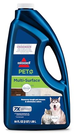 Bissell Multi-Surface Pet Formula with Febreze Freshness, 22951, 64 Fl Oz, Use on Sealed Hard Floors, and Area Rugs, Removes Tough Messes, Febreze Freshness