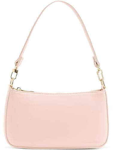 NIUEIMEE ZHOU Shoulder Bag for Women Retro Vegan Leather Classic Tote HandBags Purses with Zipper Closure