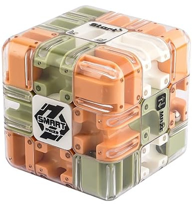 Smart Cube 3D Maze, 8 cm Brain Training Puzzle, Educational Logic Game for Stress Relief