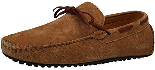 Jamron Mockasiner handgjorda mockasiner bekväma matttofflor halkfria båtskor vardagliga loafer platta