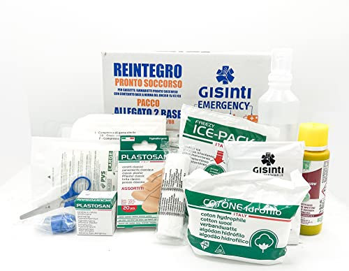 Gisinti Reintegro Cassette Pronto Soccorso All.2 Per Aziende sotto 3 Dipendenti -Pacco Reintegro All.2 DM388