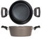 H&H Cookplus Stielkasserolle mit 2 Griffen, 20 cm, Standard, M