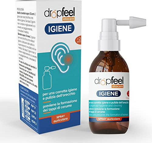 Spray per la Rimozione Completa del Cerume - Pulisce la Cavità Auricolare combattendo la formazione di Batteri- 50 ml - Made in Italy