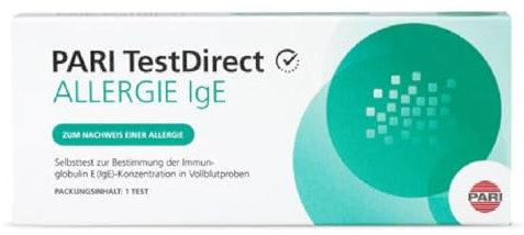 PARI TestDirect Allergie IgE Selbsttest Kit für zu Hause