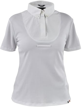 Shires Aubrion Young Riders Short Sleeve Tie Shirt - White 11-12 Years