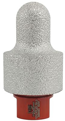 NBB Broca de fresado de dedo diamante con M14 Fresa cónica de diamante broca de chaflán para ampliar biselar agujeros baldosas azulejos cerámica porcelana granito mármol en seco (1, CN2035 20-35mm)