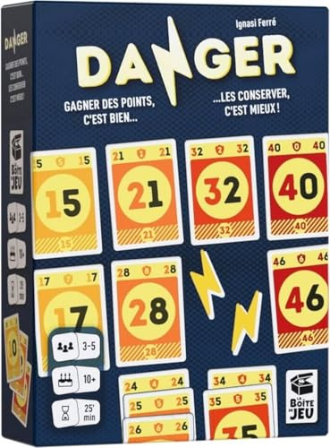 Blackrock Games Danger - Jeu de Cartes - Amusant et Tactique - 3 à 5 Joueurs - 10 Ans et Plus - Rapide - réflexion - Ambiance - La boîte de Jeu