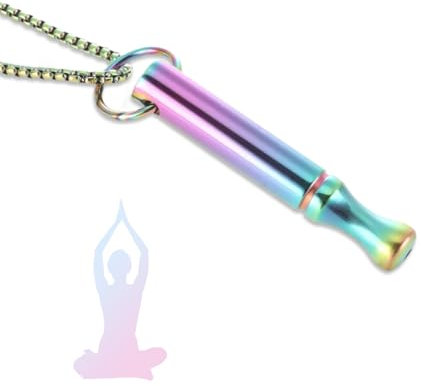 Halskette Rauchfrei Meditationshilfe Rauchentwöhnung Hilfsmittel Atemkraft Rauchentwöhnung Stress Relief Nichtraucher Aufhören Necklace Geschenke Breathe Kette Geschenk Verpacktes (Bunt*1PCS)