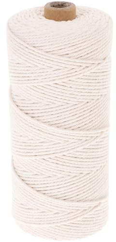 WATIIFUFU 1 Roll Beige Cotton Sausage Meat Making Rope Multi Purpose Kitchen Twine for Poultry Crafts DIY Projects Cotton Rope