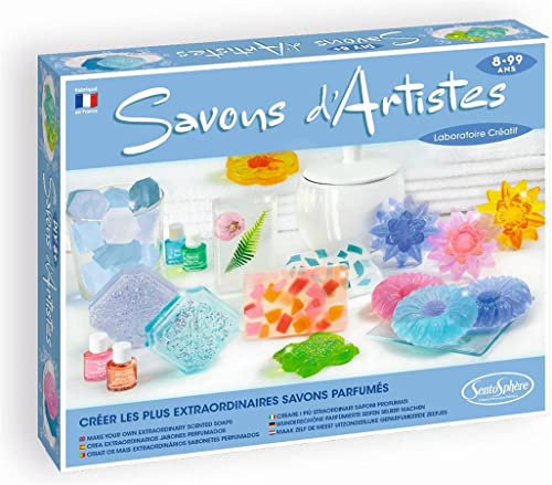 Sentosphere 3902370 Kreativ-Kit Seifenkreationen, Seifen selbst machen, Bastelset für Kinder, DIY, Mehrfarbige