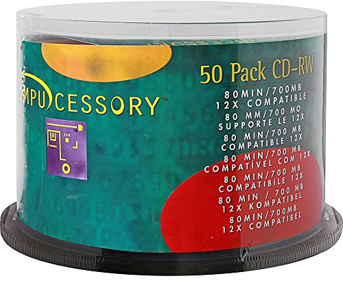 Compucessory 72102 superficie di marca CD-RW 700 MB/80