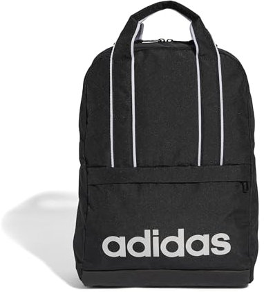 adidas Damen LINEAR Essentials Backpack, Black/Silver Metallic, One Size