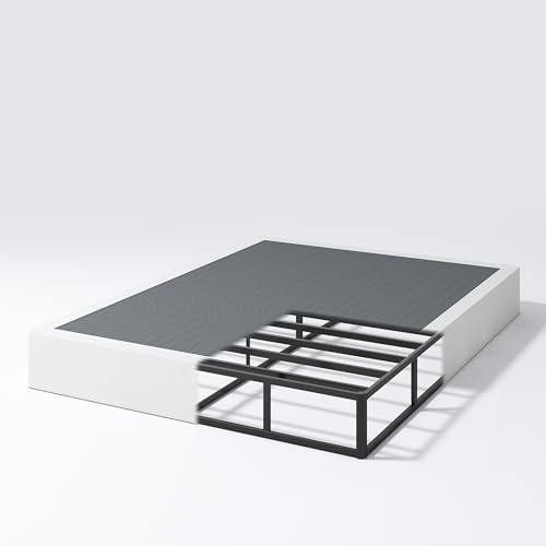 NHODIR 9 Inch Box Spring Queen Size Bed Base, Heavy Duty 3000LBS Metal Bed Foundation, Noise-Free & Tool-Free Easy Assembly,Mattress Support Base for Queen Bed